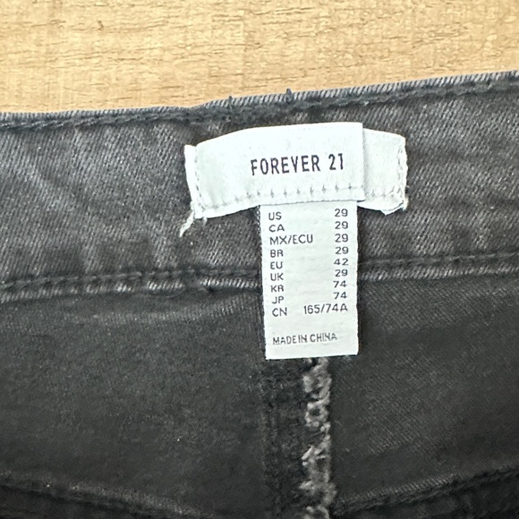 Forever 21 mid rise skinny Black Jeans size 29 BNWT - Picture 8 of 11
